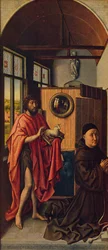Johannes Døberen og franciskanermesteren Henrik af Werl, 1438, c1934