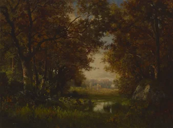 Scene i skoven Fontainebleau