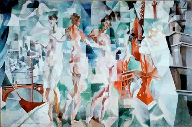 The City of Paris Maleri af Robert Delaunay (1885-1941)