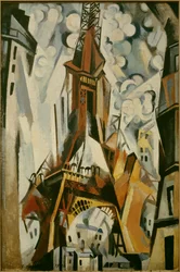 Eiffeltårnet, maleri af Robert Delaunay (1885-1941), 1910.