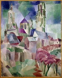 Towers of Laon (olie på lærred