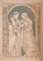 Et marmormosaikbillede af baronen H. De Triqueti, Paris, 1893.