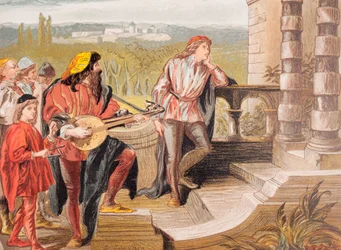 Illustration til De to herrer fra Verona af William Shakespeare
