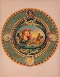 Plateau i Majolica Ware, 1863.