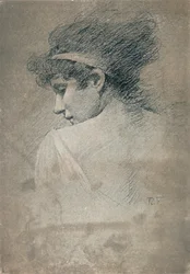 Kvindestudie, c1895, 1897