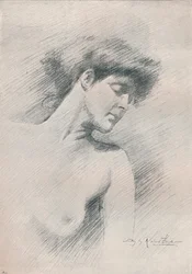 Kvindestudie, c1895, 1897