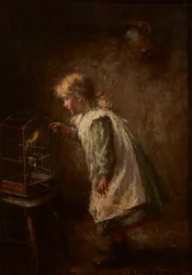 The Pet Canary (olie på lærred)