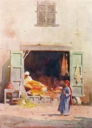 En butik i Cairo, c1880, 1904