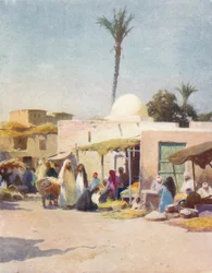 Et hjørne på markedspladsen, c1880, 1904