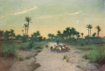 I landet Goshen - Aften, c1880, 1904