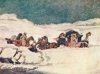 Birmingham Mail nær Aylesbury, vagten Banbury fortsætter med poserne, 1837 1907