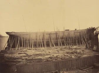 Aphrodita under opførelse, ca. 1857.