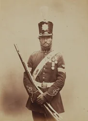 Sergent John Paul, Royal Sappers and Miners, 1856 (sepia-foto)