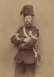 Sergent Glasgow, Royal Artillery, 1856 (sepiafoto)