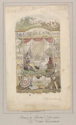 Design til frontbilledet af Annals of Sporting and Fancy Gazette, bind 1
