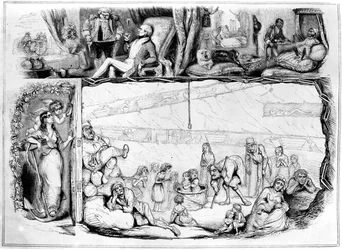 Kapital og arbejde, illustration fra «Punch», 29. juli 1843