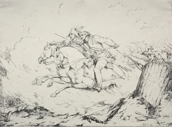 Eksemplarer af polyautografi: Cavalry Charge