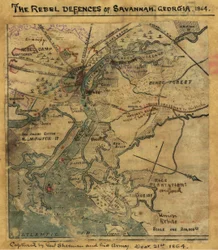 Angreb på Ft. Pulaski Savannah, Georgia, april 1862. LOC gvhs01.vhs00277