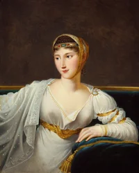 Portræt af prinsesse Pauline Borghese, kone til general Leclerc (olie på lærred)