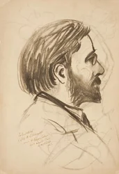 Portrætskitse af Louis M. Eilshemius, 1903.