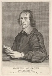 Gilles Menage, ca. 1652.