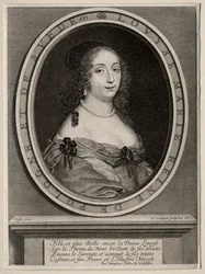 Marie Louise de Gonzague, dronning af Polen, 1653.