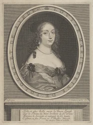 Portræt af Louise Marie, dronning af Polen og Sverige
