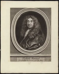 Selvportræt af den franske graver Robert Nanteuil