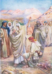 David salvede konge, fra Bibelens billedbog udgivet af Thomas Nelson, ca. 1950