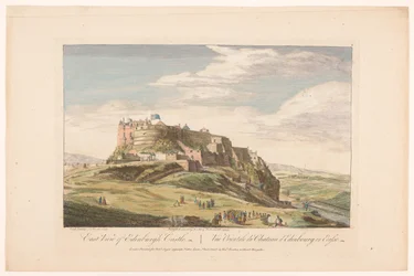 Udsigt over Edinburgh Castle Østudsigt over Edinburgh Castle (titel på objekt) Skotland (serietitel)