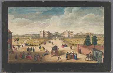 Udsigt over Foundling Hospital i London Udsigt over Foundling Hospital (titel på objekt) London (serietitel)