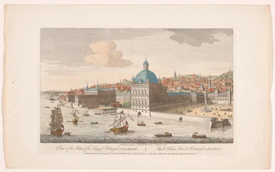 Udsigt over det kongelige palads i Lissabon En udsigt over kongen af ​​Portugals palads i Lissabon (titel på objektet) Madrid og Lissabon (serietitel)