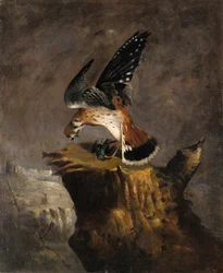 Grib og dens bytte, 1844.