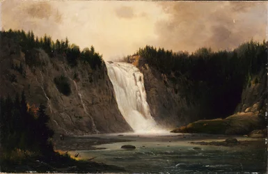 Vandfald på Mont-Morency, 1864.