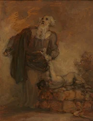 Abraham og Isak (Abraham griber Isaks arm)