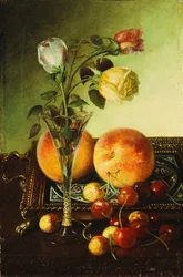 Roser, fersken og kirsebær, 1891