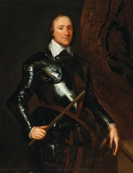 Portræt af Oliver Cromwell 1599-1698.
