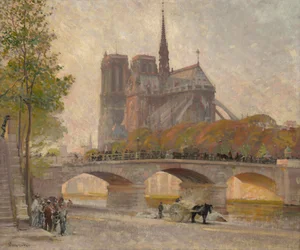 Notre Dame de Paris, ca. 1890 (olie på lærred)