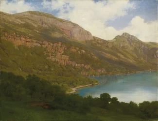 Udsigt fra Rigi med udsigt over Luzern-søen, 1857