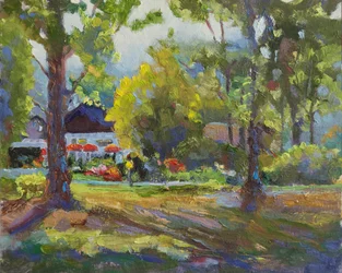Stanley Park, 2023 (olie på panel)