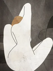 Minimalistisk kvindelig figur