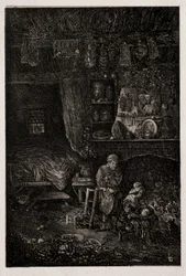 Flamsk interiør, 1856.