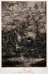 Dødens komedie, 1854