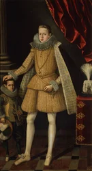 Prins Philip og dværgen, Miguel Soplillo, ca. 1620 (olie på lærred)