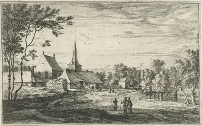 Udsigt over Heesbeen Landsbyscener i det nordlige Holland (serietitel)