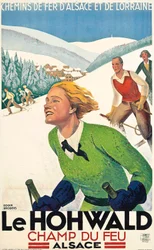 Le Hohwald, ca. 1930 (farvelitografi)