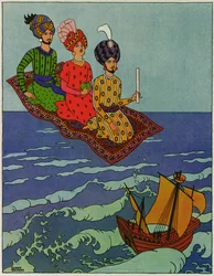 De er blevet transporteret hurtigt, illustration til 