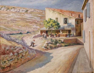 A Game of Bowls, ca. 1920 (olie på lærred)