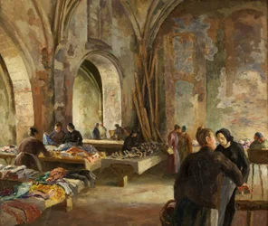 Marked i en nedlagt kirke i Frankrig