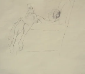 Nina Hamnett Reading, ca. 1917